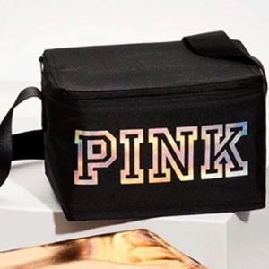 VS Pink Black Luncbox Cooler & Drink Carrier